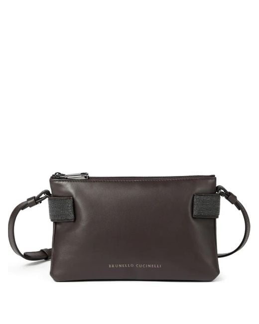 Brunello Cucinelli Essence ショルダーバッグ ミニ Gray