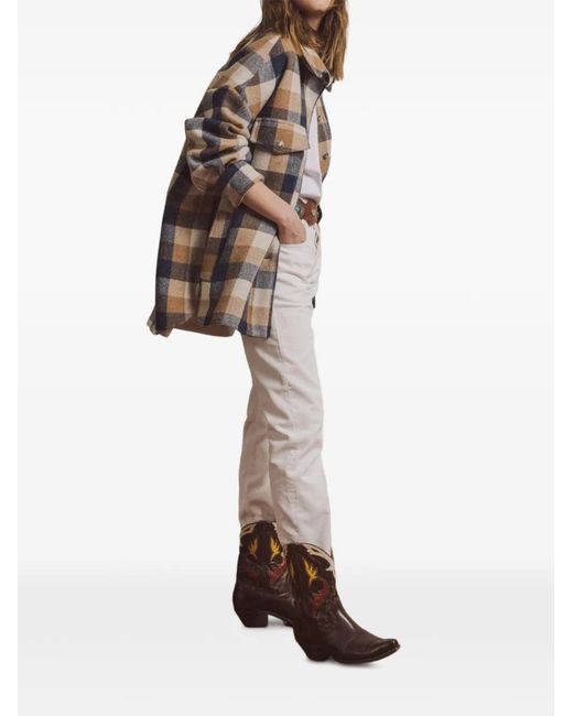 Fortela White Five-Pocket Corduroy Trousers