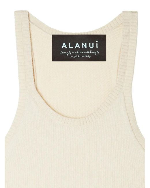 Alanui Natural Ribbed Finest Tank Top
