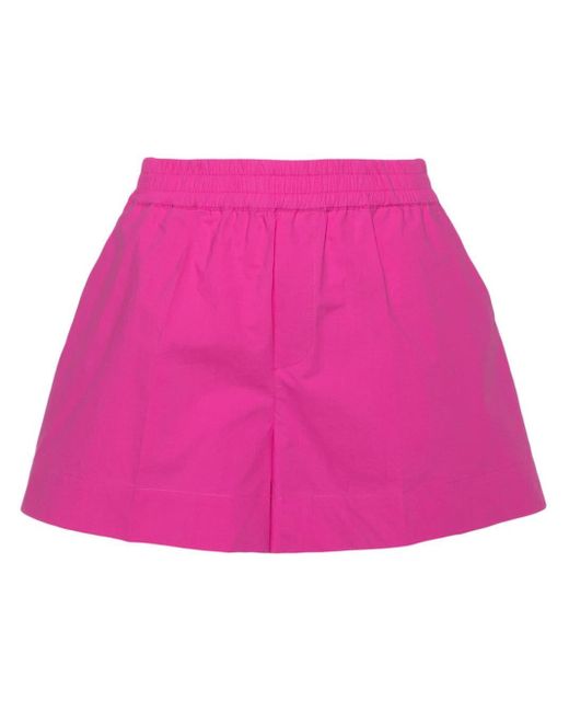 Shorts con vita elasticizzata di P.A.R.O.S.H. in Pink