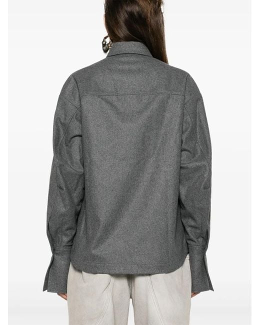 The Attico Gray Eliza Hemd