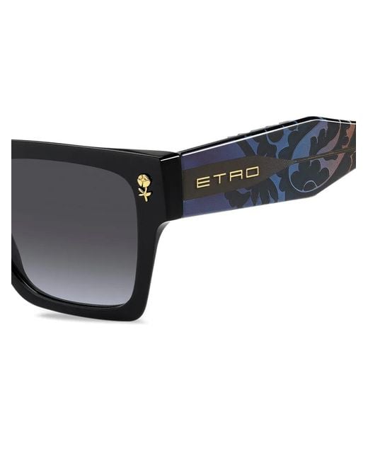 Etro Black Square-Frame Sunglasses