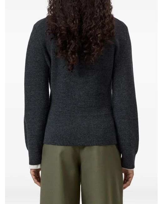 Closed Blue Cardigan À Col Rond