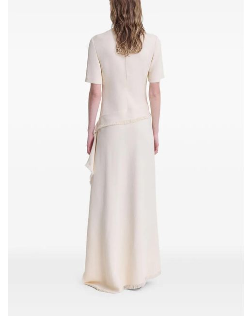FFORME White Jaune Frayed Dress