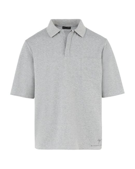 Giuseppe Zanotti Gray Lr-63 Cotton Polo Shirt for men