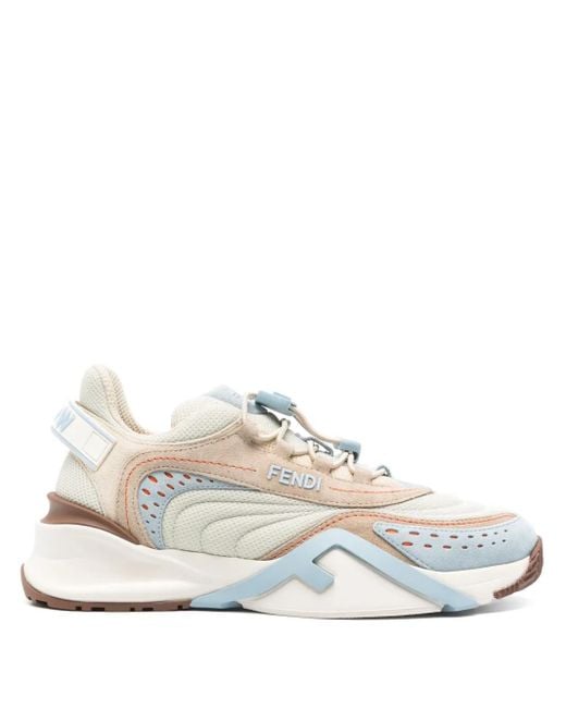 Fendi White Flow Sneakers