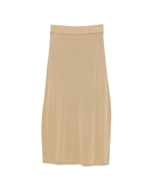 Totême Natural Elastic-Waistband Maxi Skirt