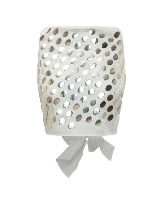 IRO White Dixie Disc Tie Top