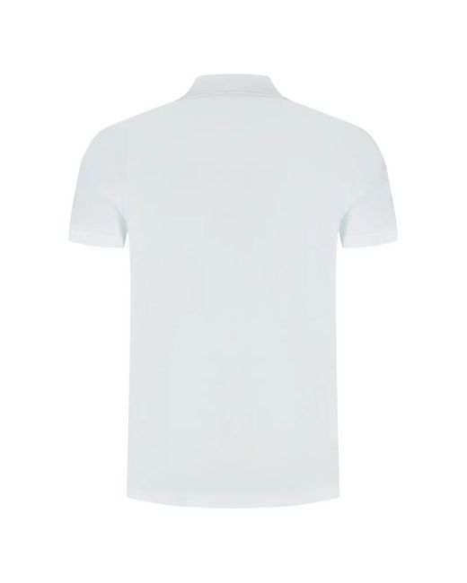 Fedeli White Buttoned Polo Shirt for men
