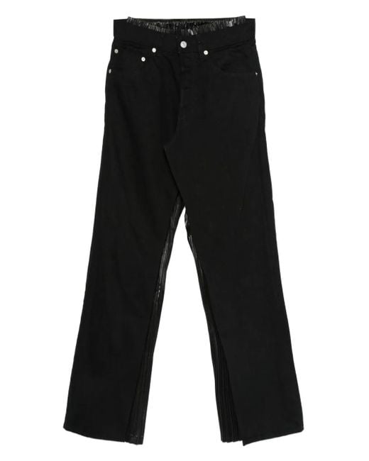 Junya Watanabe Black Pleated Panel Pants
