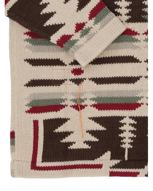 Fortela Natural Wyoming Patterned Cardigan for men
