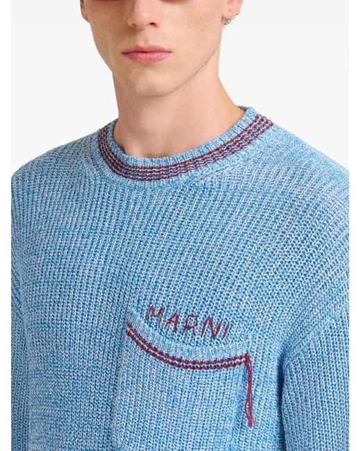 Sweat À Logo Marni pour homme en coloris Blue