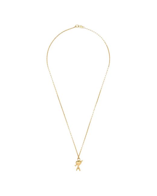 AMI White Brass Arrow Necklace
