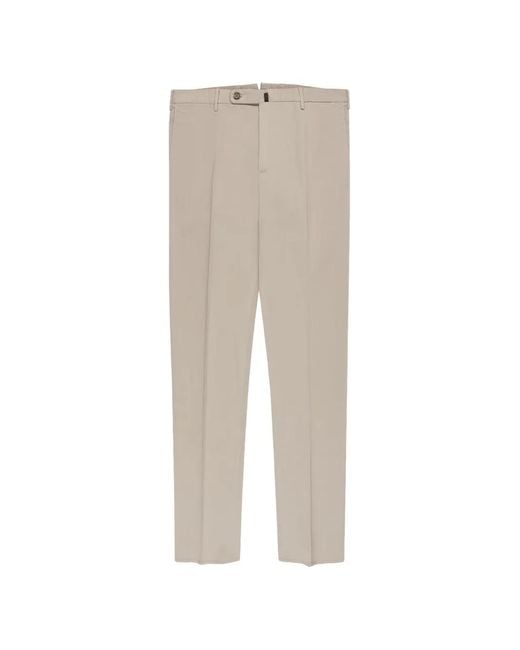 Incotex White Button Trousers for men