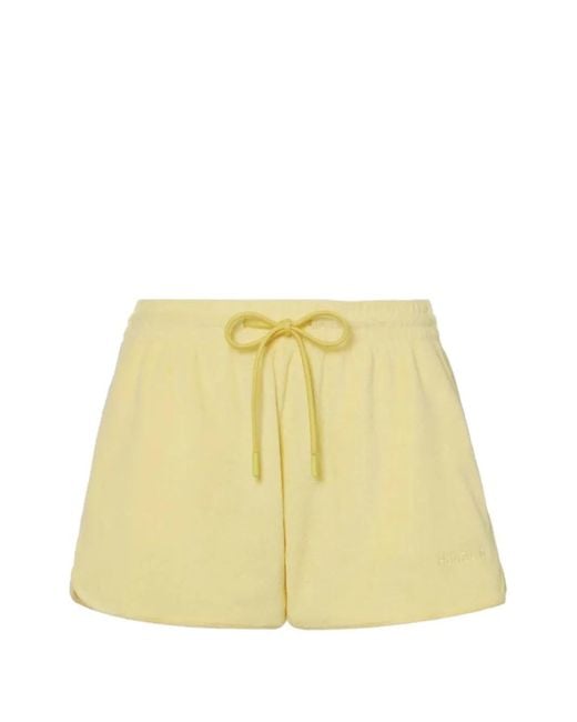 Hunza G Yellow Drawstring Shorts