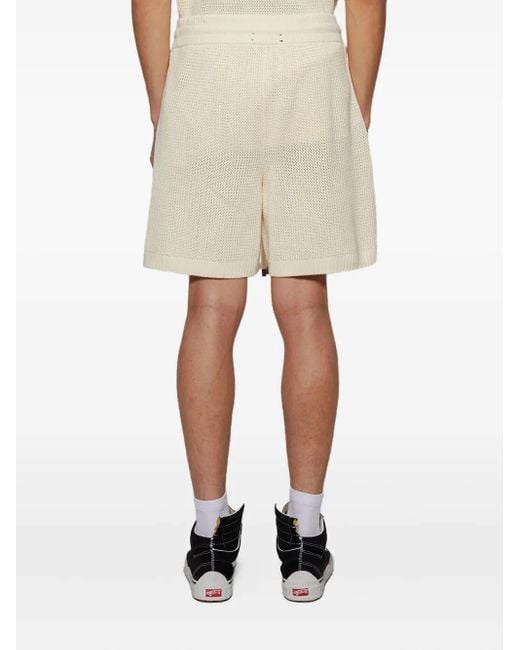 Amiri White Crochet Shorts for men