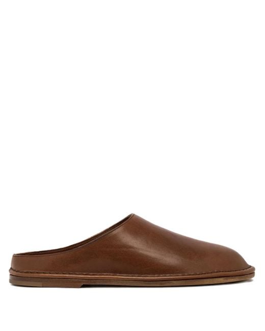 Buttero Brown Stitching-Detail Sandals for men