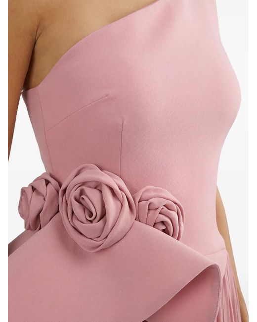 Gatti Nolli by Marwan Pink One-Shoulder Gown Dress