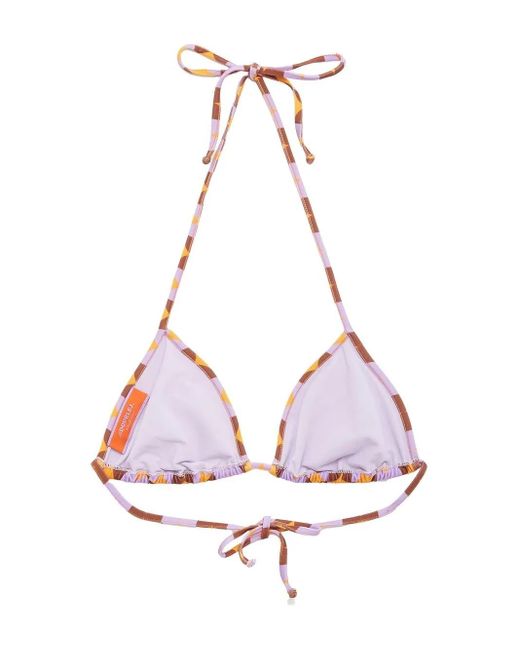 LaDoubleJ Triangel Bikinitop in het Red