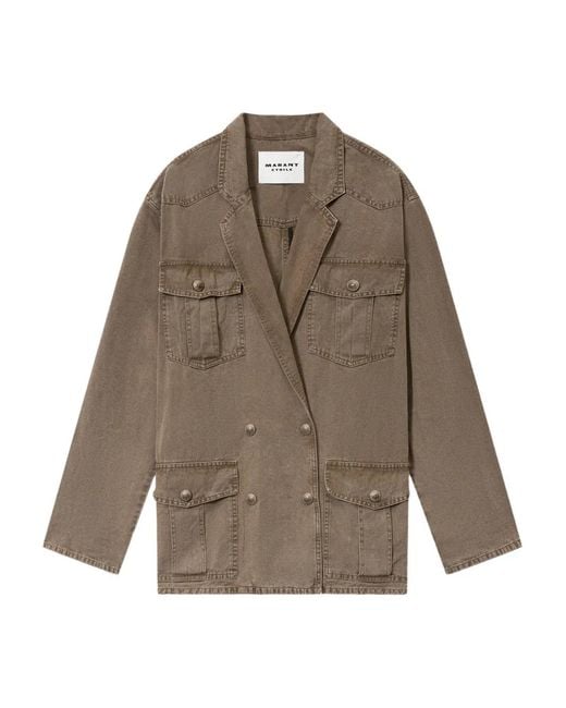 Isabel Marant Brown Doppelreihiger Nevala Blazer