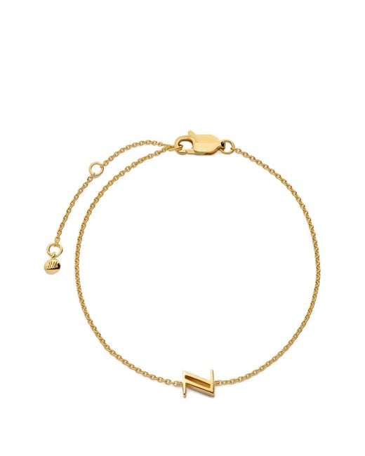 Monica Vinader Metallic Initial Z Chain Bracelet