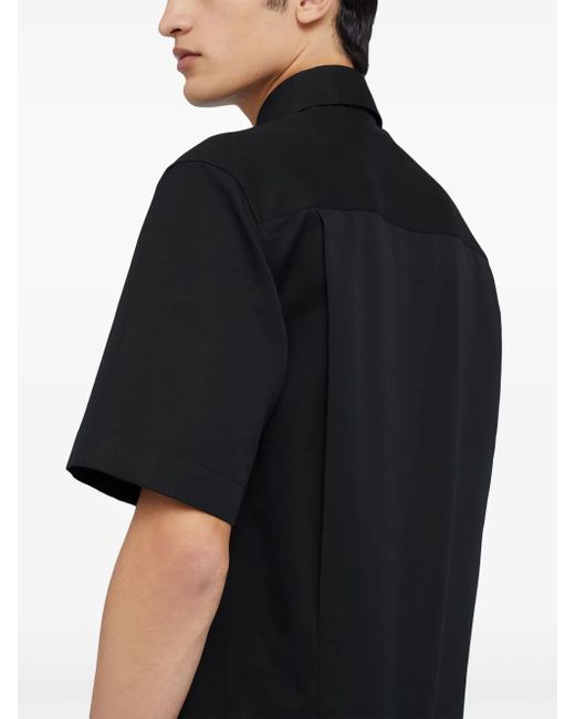 Camicia A Maniche Corte di Jil Sander in Black da Uomo