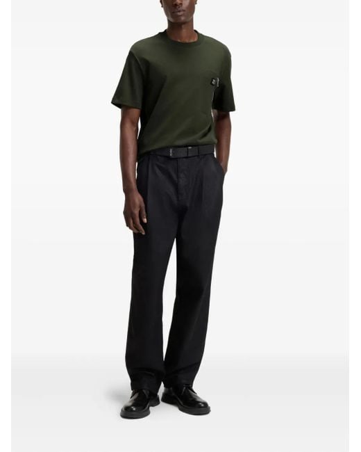 HUGO Green Logo-Patch T-Shirt for men