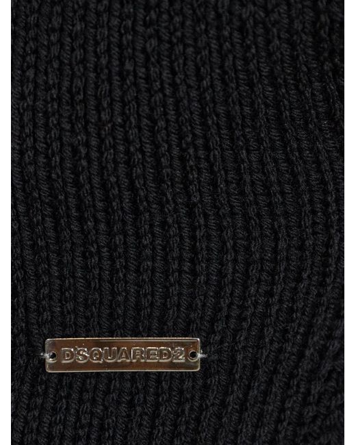 DSquared² Black Turtleneck Cropped Vest for men
