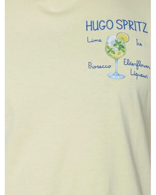Mc2 Saint Barth Green Portofino Embroidered T-Shirt for men