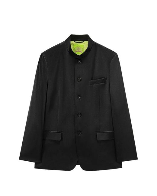 Shanghai Tang Black Five-Button Blazer for men