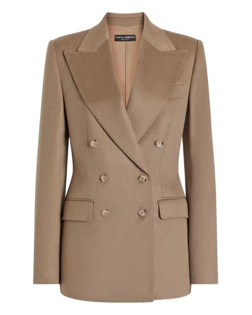 Dolce & Gabbana Natural Double-Breasted Jacket
