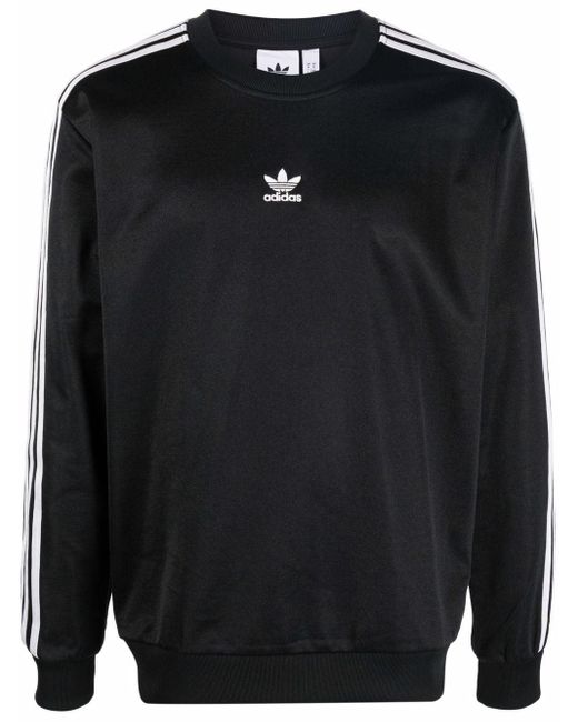 adidas Synthetic Trefoil High-shine Sweater in Black for Men | Lyst