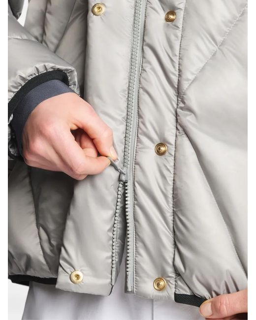 Fay Gray Argyle Quilted Hooded Jacket