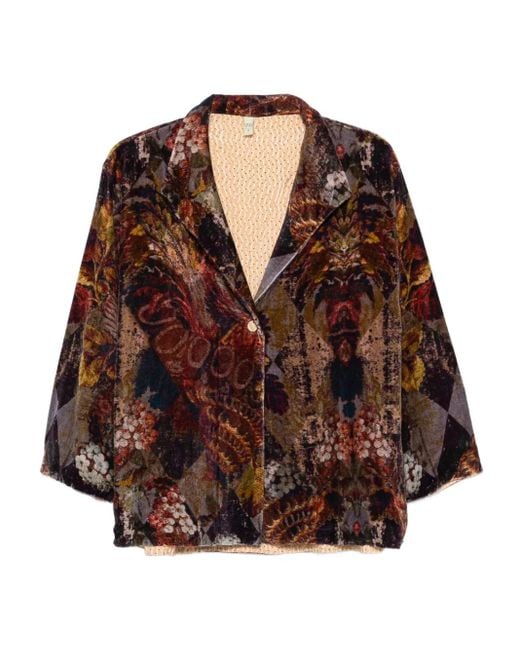 Yavi Jack Met Bloemenpatroon in het Brown