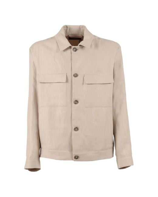 Peserico Natural Pocket Overshirt for men