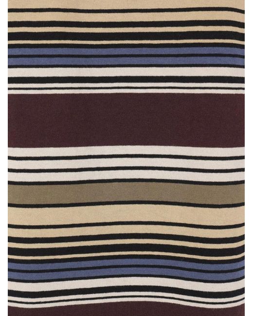 Sacai Black Striped Polo Shirt for men