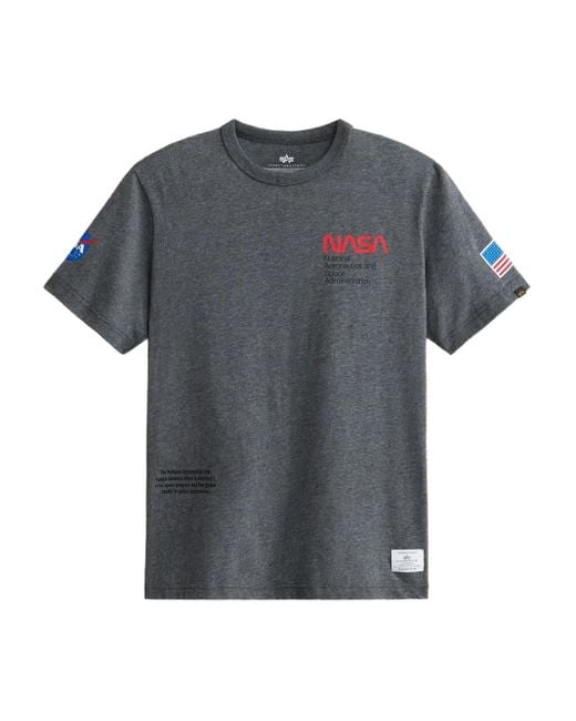 Alpha Industries Gray Crew-Neck Short-Sleeve T-Shirt