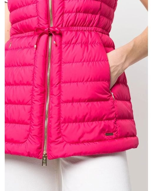 Woolrich Pink Hibiscus Padded Gilet