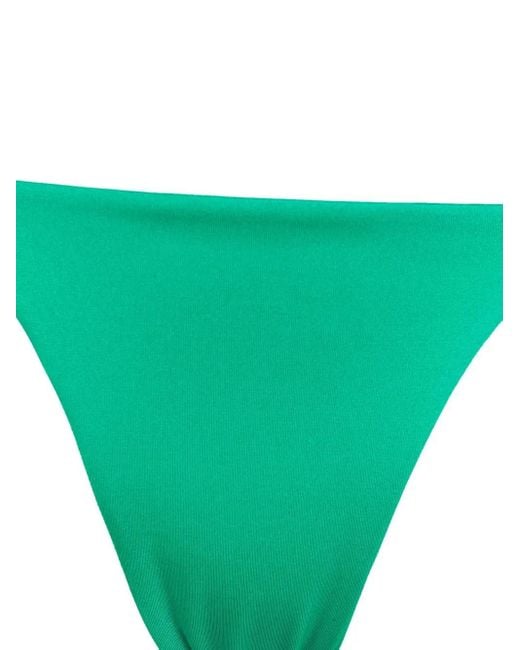 Manokhi Green Wraparound Tied Bikini Set