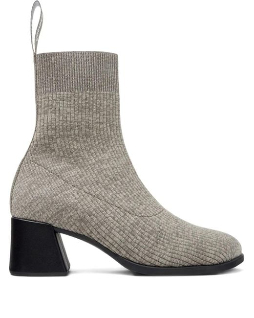 Camper Gray Gestrickte Kora Stiefeletten 65Mm