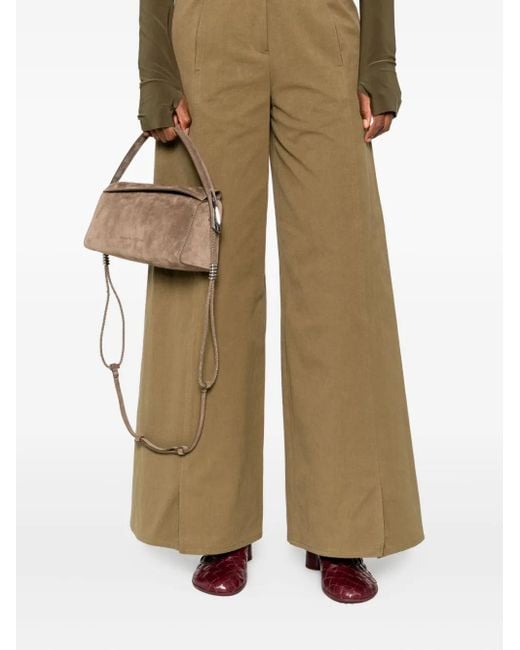 Benedetta Bruzziches Brown Suede Satchel Bag