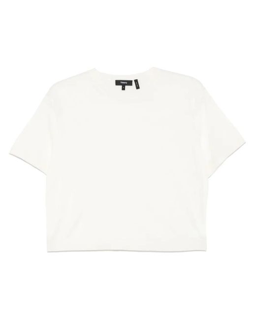 Theory White Merino Top