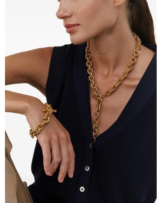 Paola Sighinolfi Metallic Onora Toggle Bracelet