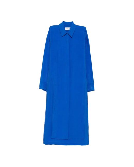 Christian Wijnants Blue Delphi Shirt Midi Dress