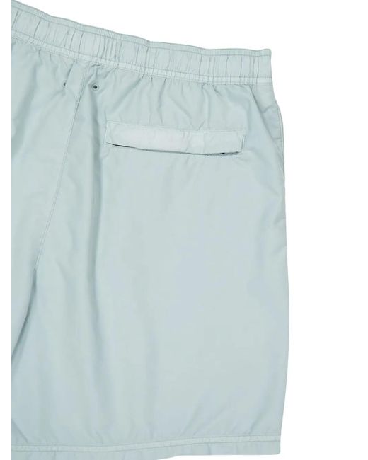 Stone Island Blue B100B09 Elasticated-Waistband Swim Shorts for men