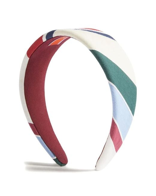 LaDoubleJ White Striped Headband