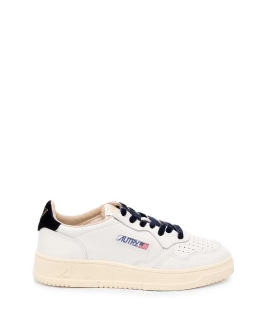 Autry Natural Medalist Leather Sneakers