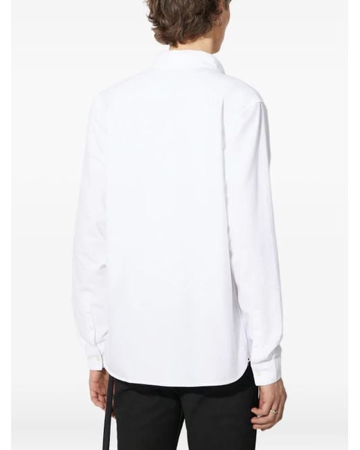 Fred Perry White Cotton Shirt for men