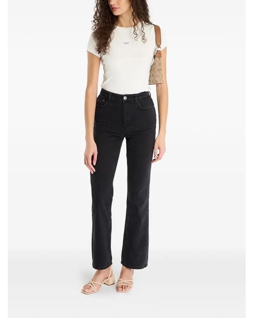 Guess Black Logo-Patch Jeans