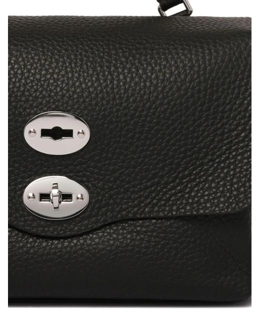 Zanellato Black Small Postina Top-Handle Cross Body Bag